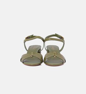 Leather Mid-heel Sandals Leather Mid-heel Sandals