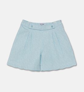 Jules & Juliette Paris Textured Scallop-hem Shorts, Packshot View