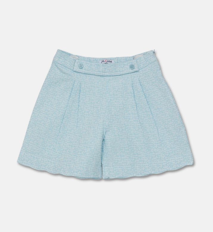 Jules & Juliette Paris Textured Scallop-hem Shorts, Packshot View