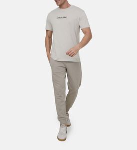 Cotton Structured Embroidered Joggers