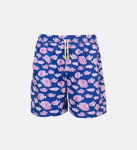 Baru Leaf-print Swim Trunk