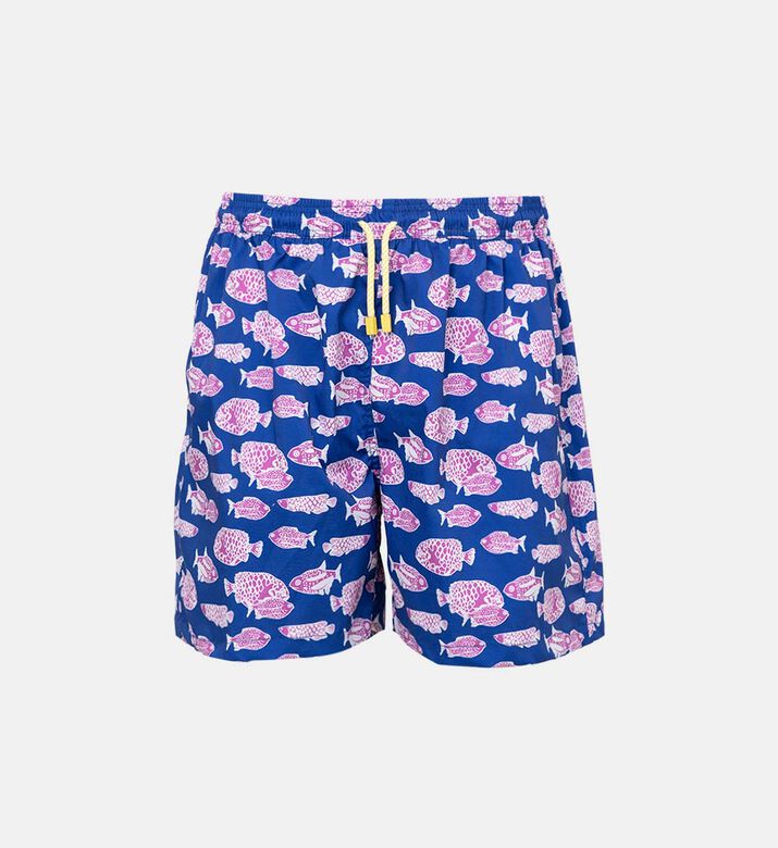 Baru Leaf-print Swim Trunk