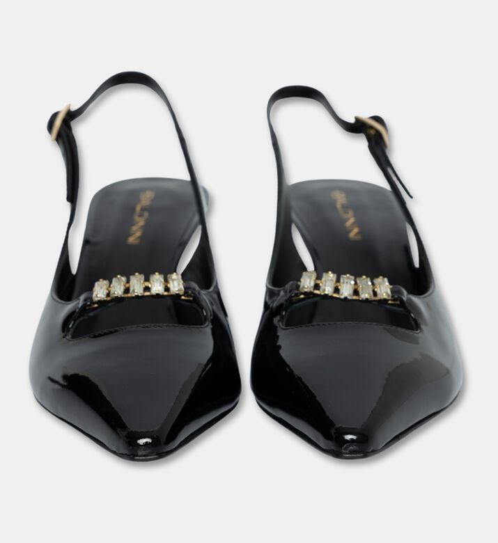 Baldinini Patent Slingback Kitten Heels, Packshot View