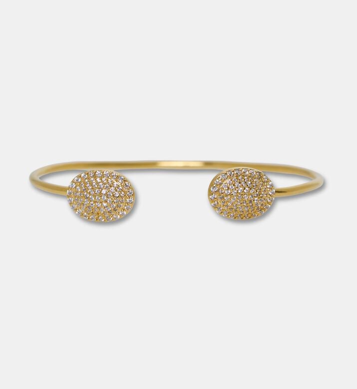 Raife Bangle White Oval Zircon, Packshot View