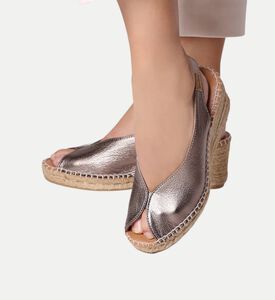 Toni Pons Laila-p Leather High-wedge Espadrille, Brown, Eu-37, Packshot View