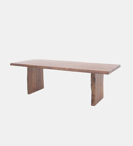 Home Deco and More Ethnic Acacia Wood Dining Table, Dark-brown, 240-cm, Packshot View