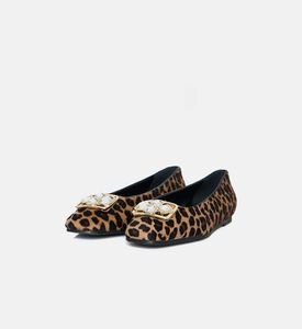 Leopard-print Classic Ballerinas