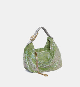 حقيبة يد مزينة بكريستال