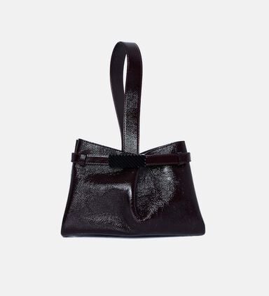Span Leather Bar Hardware Clutch