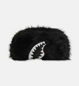 Sprayground Faux-fur Shark-print Pouch Bag, Packshot View