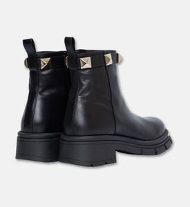 Albano Leather Studded Ankle Boots, Packshot View