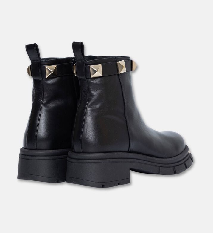Albano Leather Studded Ankle Boots, Packshot View