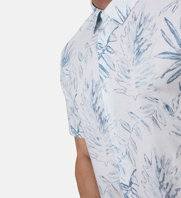All-over Leaf Pattern Shirt