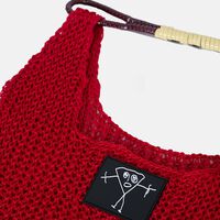 Open-knit Top Handle Bag