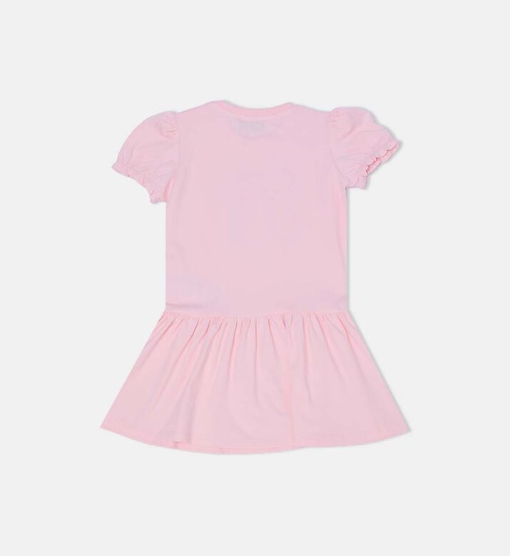Teddy Bear Logo-print Flared Mini Dress Teddy Bear Logo-print Flared Mini Dress