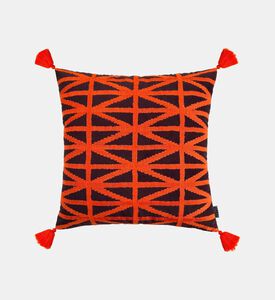 Home Deco and More Dimi Embroidered Tassel Cushion, Packshot View