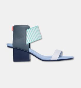 UN United Nude Cow Leather Block Heel Sandals, Blue, Eu-41, Packshot View