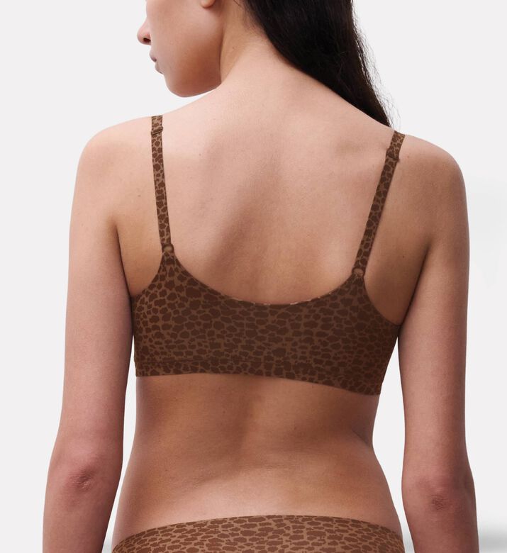Chantelle Leopard-print Bralette, Model View