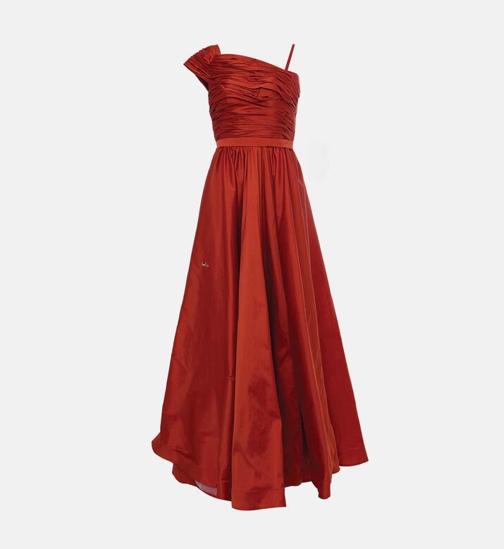 Off-shoulder Flared Maxi Dress