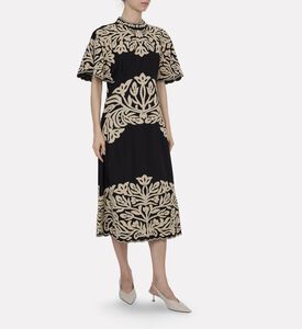 Sea NY Floral-print Sleeveless Dress, Model View