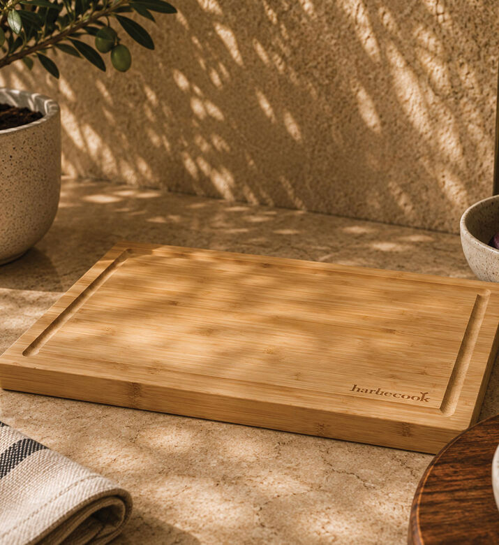 Barbecook Bamboo Groove Cutting Board, Beige, 43x28x2-cm, Packshot View