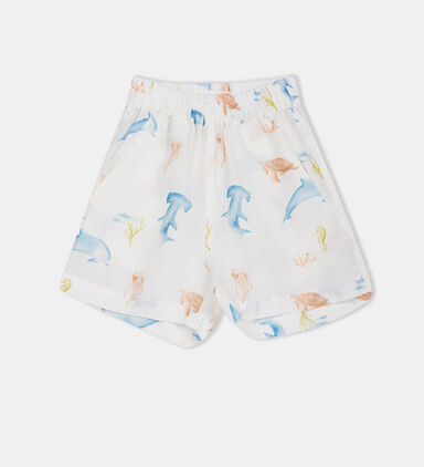 Jay Whale-print Shorts