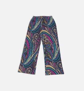 Cotton Paisley-print Wide-leg Joggers