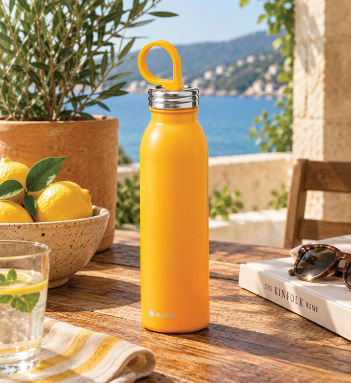 Aladdin Chilled Thermavac Water Bottle, Yellow, Packshot View