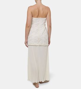 Baobab Strapless Floral-embroidery Maxi Dress, Model View