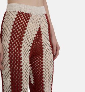 Pia Crochet Striped Pants