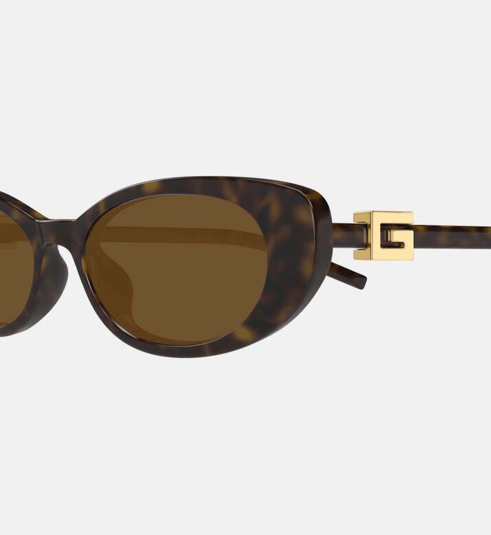 نظارة شمسية بعدسات بيضاوية داكنة 52