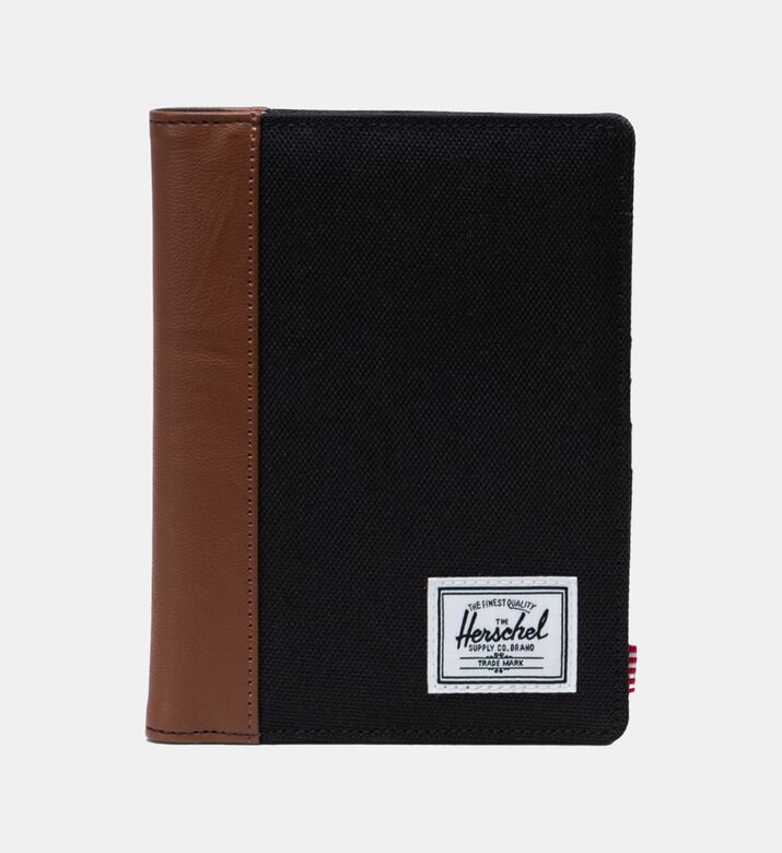 Pebbled Vegan Leather Spine Passport Holder