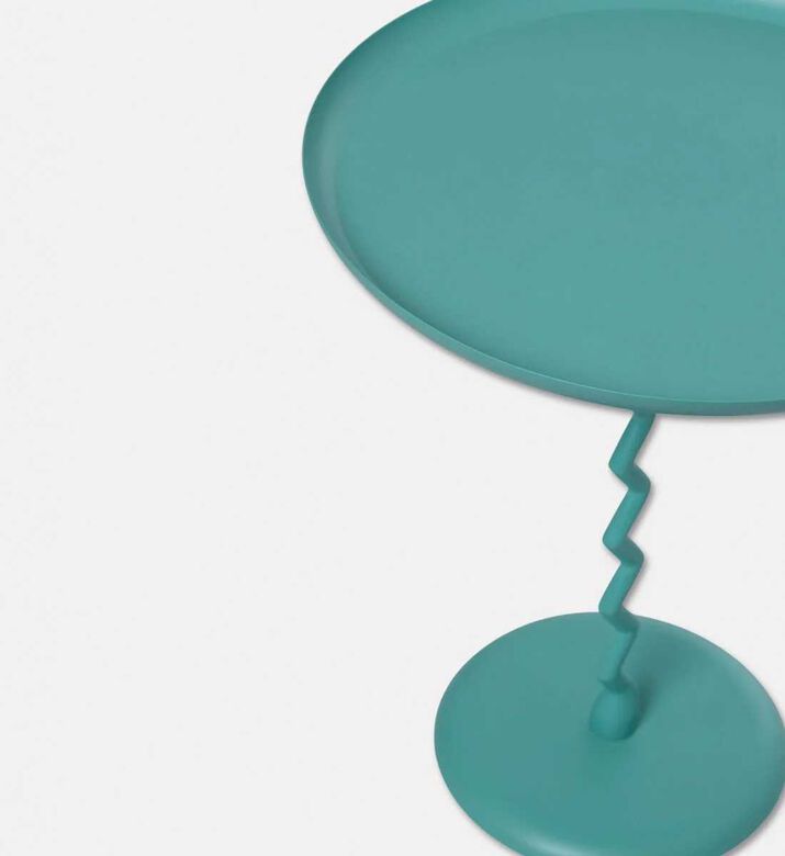 Leitmotiv Zig-zag Monochrome Side Table, Blue, Packshot View