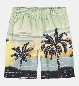 Tropical-print Swim Shorts