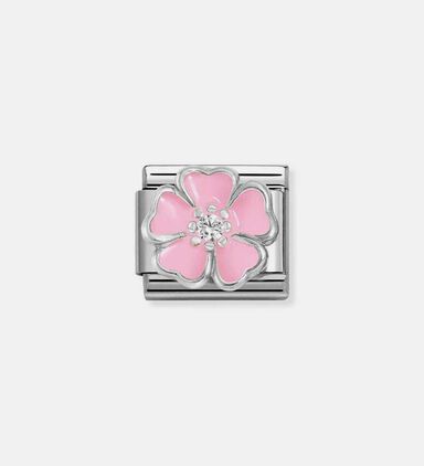 Composable Classic Link Blossom Silver Charm