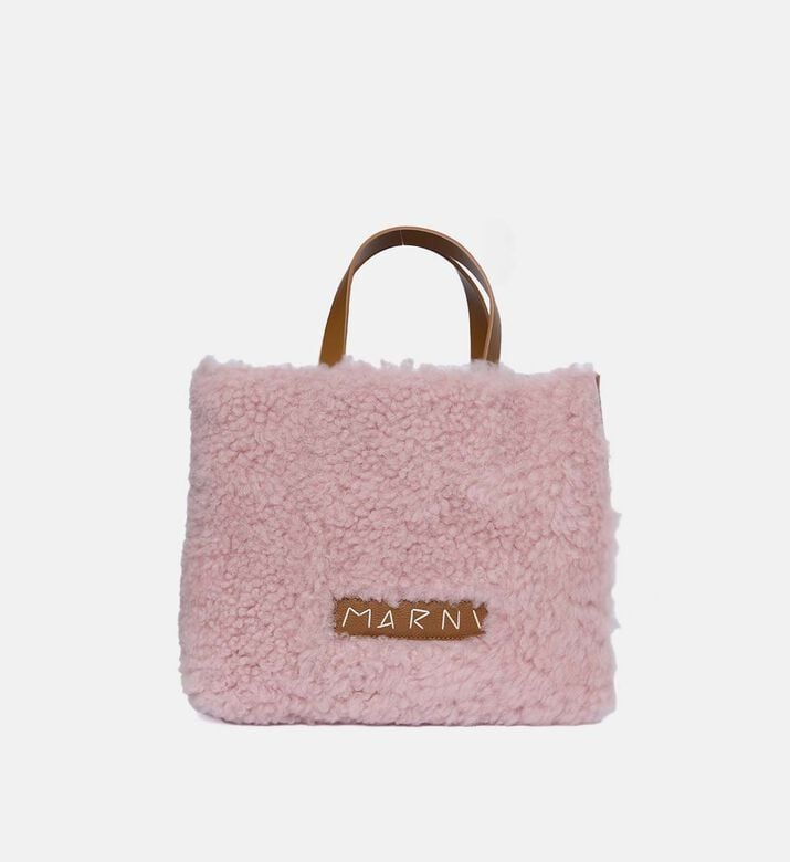 Furry Top Handle Bag