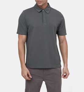 Cotton Ribbed Cuffs Polo Shirt Cotton Ribbed Cuffs Polo Shirt