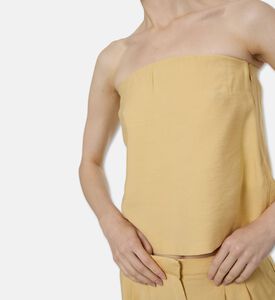 Ba and Sh Strapless Bandeau Top, Model View