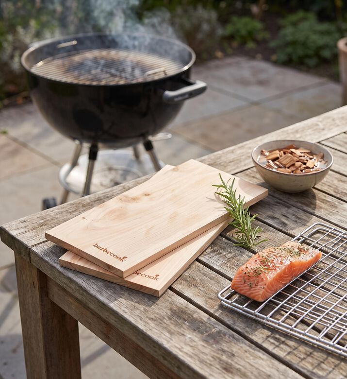 Barbecook Cedar Wood 2-piece Smoking Boards Set, Packshot View