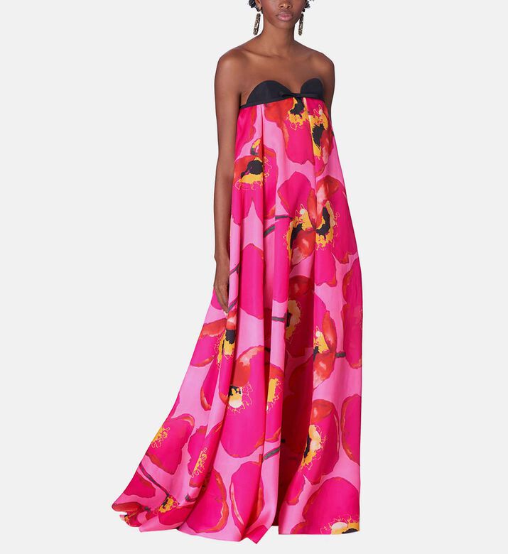 Silk Strapless Sweatheart Gown