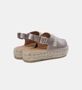 Embroidered Jute Sandals