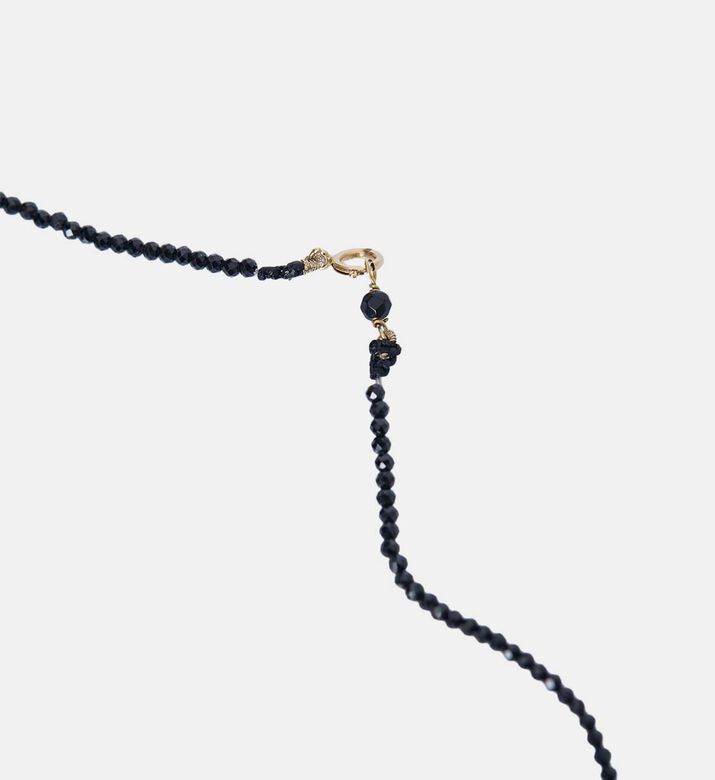 Gold 18k Black Spinel Necklace