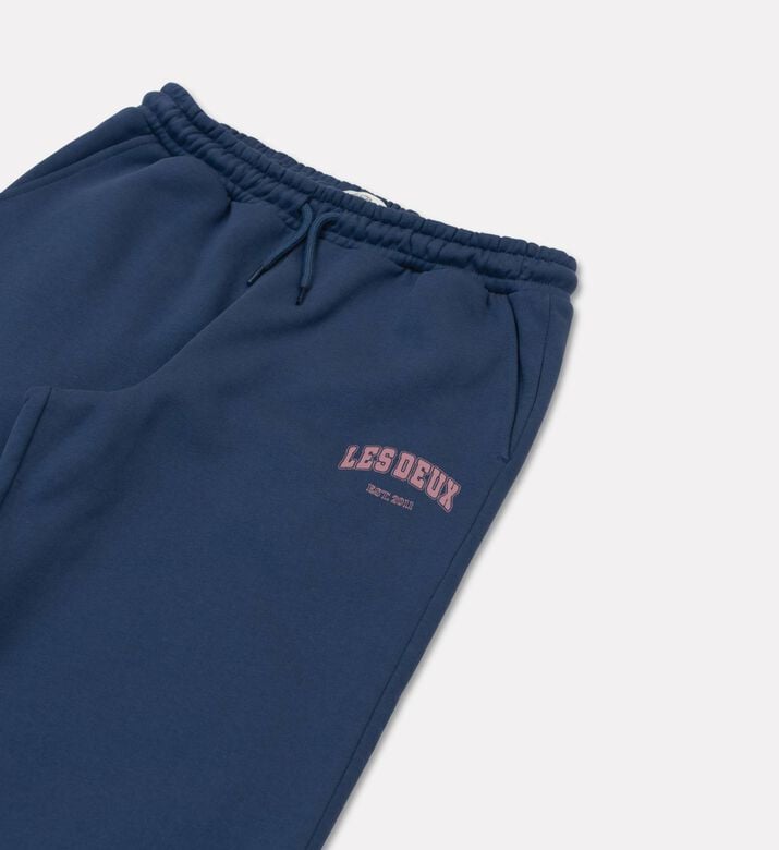 Les Deux Logo-print Sweatpants, Dark-blue, 11-12y, Packshot View