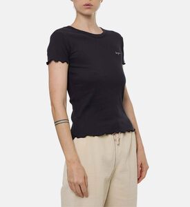 Maison Labiche Folies Scalloped Edges Top, Model View