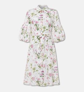 Weill Floral Belted Midi Shirt Dress, Packshot View