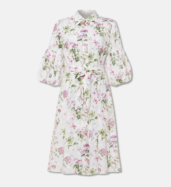 Weill Floral Belted Midi Shirt Dress, Packshot View