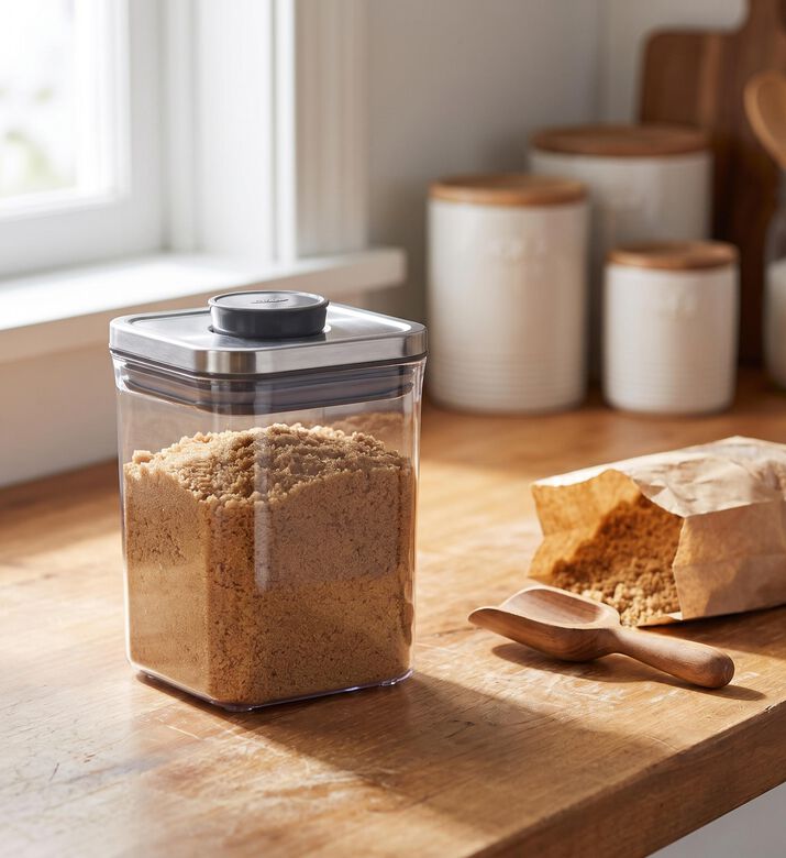 Oxo Steel Pop Square Short Container, Model View