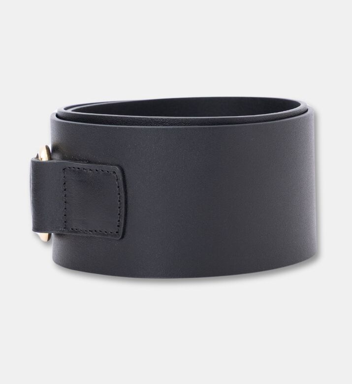 Luisa Spagnoli Decadario Metal Buckle Closure Belt, Black, M, Packshot View