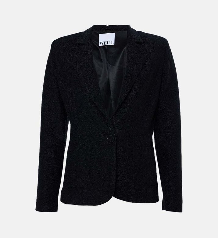 Weill Glitter-embellished Notch Lapel Blazer, Packshot View Weill Glitter-embellished Notch Lapel Blazer, Packshot View