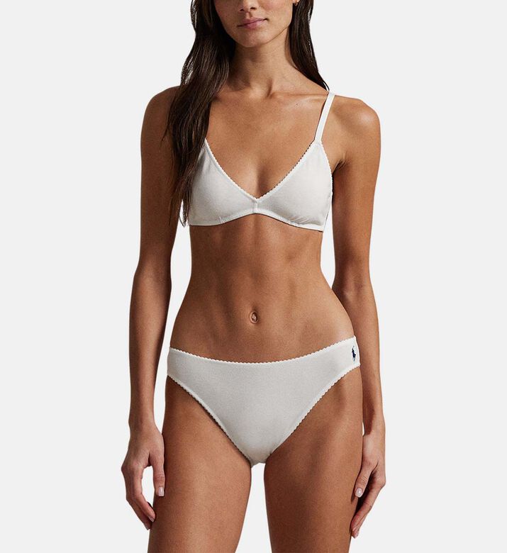 Polo by Ralph Lauren Logo-detail Bikini Bottoms, Model View